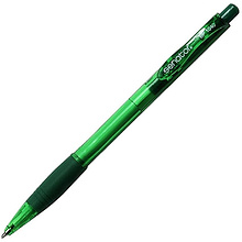 Ручка шариковая автоматическая "Senator BP10", 0.7 мм, прозрачный, зеленый, стерж. зеленый